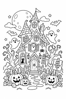 Print version: Cute Haunted House