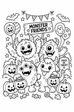 Print version: Monster Friends
