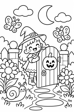 Print version: Halloween Garden Fence