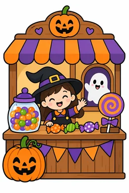 Colored preview: Halloween Candy Shop