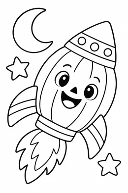 Print version: Pumpkin Rocket