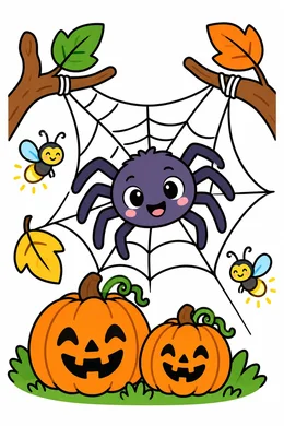 Colored preview: Spider Web Craft