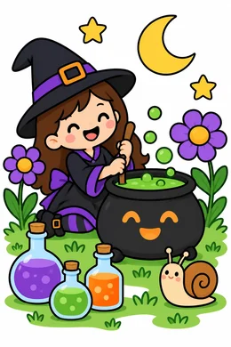 Colored preview: Witch Potion Garden