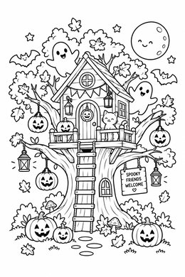Print version: Halloween Treehouse