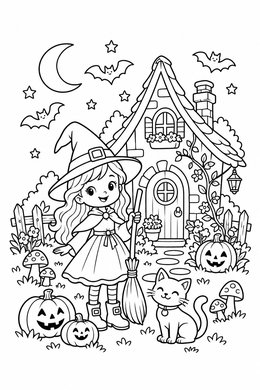 Print version: Friendly Witch's Cottage